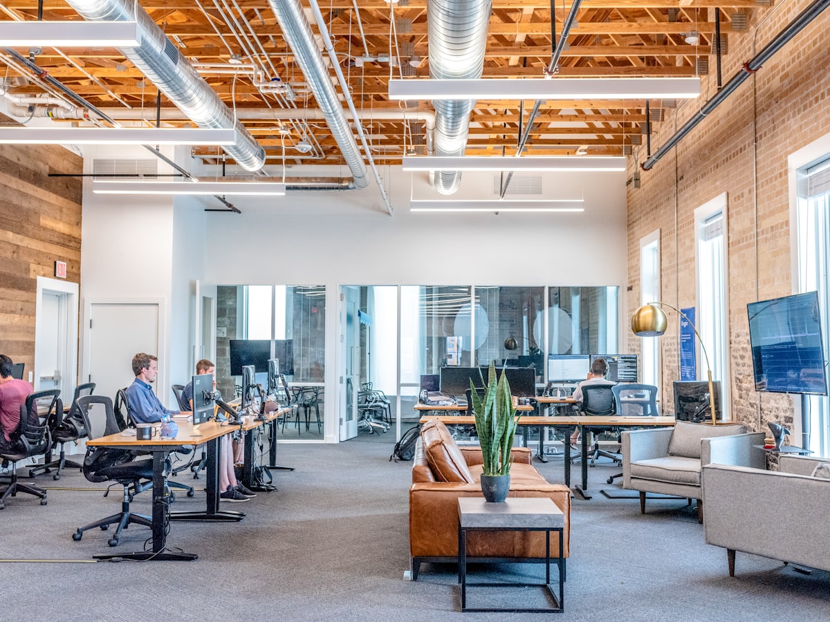 Team working in office
